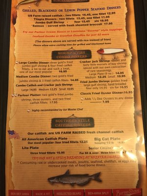 Menu photo 4 Catfish Parlour Austin, TX