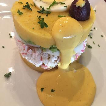 El Chullo Peruvian Restaurant & Bar - Cause Rellena with crab - Peruvian Near Me - Phoenix, Arizona