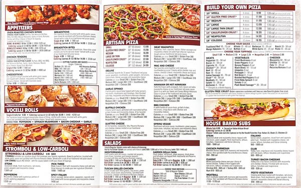 Menu photo 2 Vocelli Pizza Ambridge, PA Menu photo 2 Vocelli Pizza Ambridge, PA