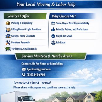 Haydens Helping Hands - Movers Near Me - Manteca, California Haydens Helping Hands - Movers Near Me - Manteca, California