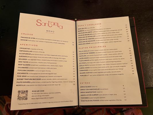 Menu photo 1 Santaella San Juan, PR Menu photo 1 Santaella San Juan, PR