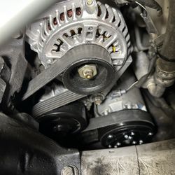 American Tire & Auto Service - 4.9.24 New Napa AC Compressor below new Alternator