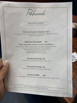 Menu photo 2 Parkwoods Atlanta, GA Menu photo 2 Parkwoods Atlanta, GA