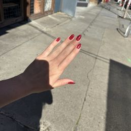 Hard gel manicure Hard gel manicure