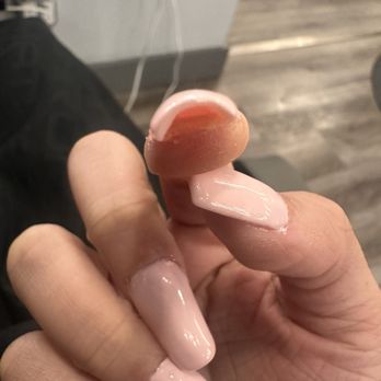 Rex Nails & Spa - I have two nails like this, the acrylic nail isn't even attached to my real nail. Sloppy job. - Waxing Near Me - Portland, Oregon Rex Nails & Spa - I have two nails like this, the acrylic nail isn't even attached to my real nail. Sloppy job. - Waxing Near Me - Portland, Oregon