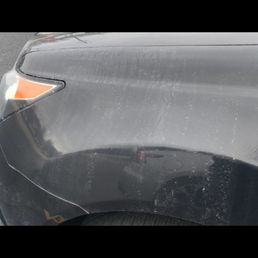 Construction debris on vehicle at delivery. Not how I dropped off