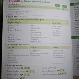 dean & david - Speisekarte, auch zum Mitnehmen - menu - Salad Near Me - Kiel, SH