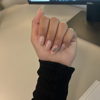 Glamour Nails - Acrylic overlay fill with design - Nail Salons Near Me - Cerritos, California
