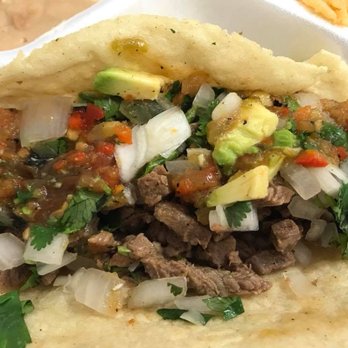 Cocina Azteca Grill - Asada taco on their homemade corn tortilla - Mexican Near Me - Placentia, California