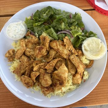 Wally's Cafe - Chicken Shawarma Plate - Mediterranean Near Me - Huntington Beach, California Wally's Cafe - Chicken Shawarma Plate - Mediterranean Near Me - Huntington Beach, California