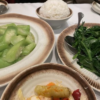 JiangNan - Boston - Loofah, pea sprouts, pickled cabbage - Chinese Near Me - Boston, Massachusetts