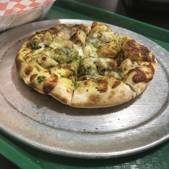 Luv 2 Play - Individual Chicken Pesto Pizza - Cafes Near Me - Dublin, California Luv 2 Play - Individual Chicken Pesto Pizza - Cafes Near Me - Dublin, California