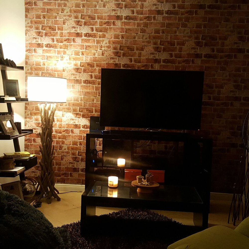 My brick wall paper. Love it, Thanks Ana. My brick wall paper. Love it, Thanks Ana.