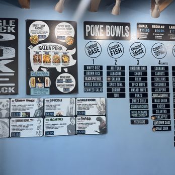 Eagle Rock Poke Shack - Menu Oct 2025 - Poke Near Me - Los Angeles, California