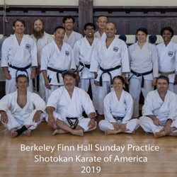 Shotokan Karate Of America - Berkeley Finn Hall Dojo - Sunday practice with members from Bay Area SKA Dojos