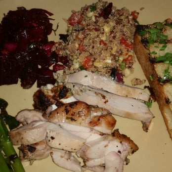 Urban Plates - Roasted chicken, beet salad and quinoa salad. - New American Near Me - Carlsbad, California Urban Plates - Roasted chicken, beet salad and quinoa salad. - New American Near Me - Carlsbad, California