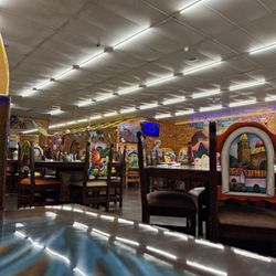 Los Patios - The decor.  And the gringo who brings the chips and salsa.