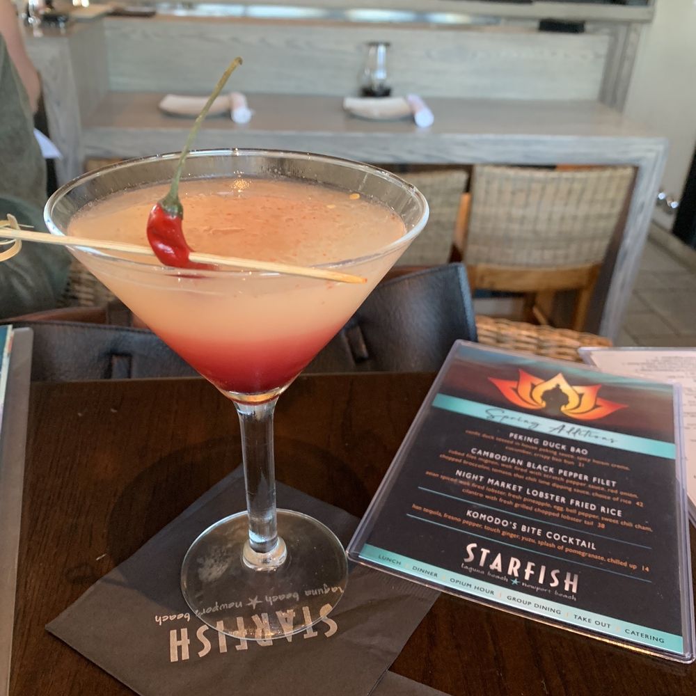 Starfish - Komodo's Bite Cocktail - Asian Fusion Near Me - Newport Beach, California Starfish - Komodo's Bite Cocktail - Asian Fusion Near Me - Newport Beach, California