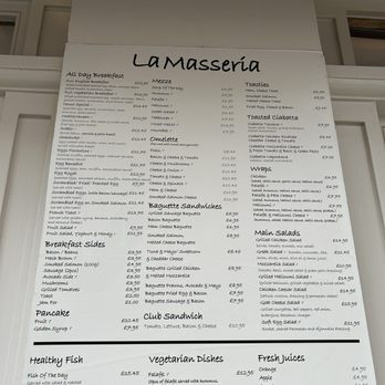La Masseria - The menu - Delis Near Me - London, XGL La Masseria - The menu - Delis Near Me - London, XGL
