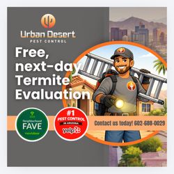 Urban Desert Pest Control - Free termite inspections with fast answers and lasting results.