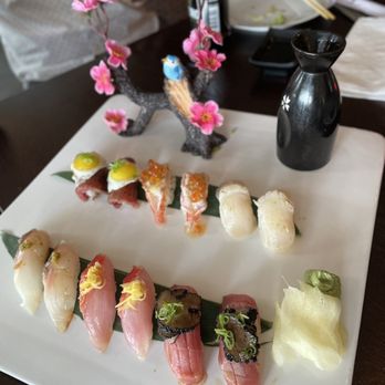 Crazy Stone - Wagyu & Egg Nigiri, Sweet Shrimp & Ikura Nigiri, Hotate Nigiri, Madai Nigiri, Kinmedai Nigiri, Chu Toro & Truffle Nigiri - Sushi Bars Near Me - Marlborough, Massachusetts