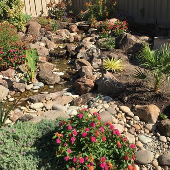 American River Waterscapes - completed water feature after landscaping - Landscaping Near Me