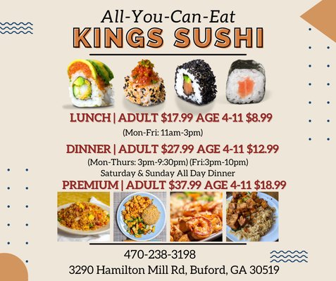 Menu photo 7 Kings Sushi Buford, GA
