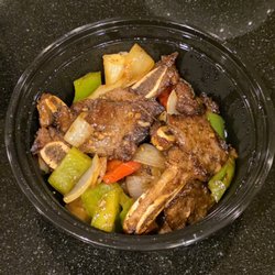Sizzling black pepper beef rib  - To go
