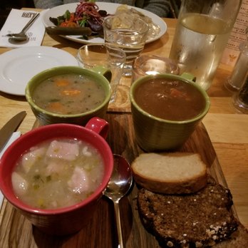 The Boxty House - Stew platter- Dublin Coddle (front ), Irish Stew (back left), and Beef & Stout. The homemade breads were amazing! - Irish Near Me - Dublin, D The Boxty House - Stew platter- Dublin Coddle (front ), Irish Stew (back left), and Beef & Stout. The homemade breads were amazing! - Irish Near Me - Dublin, D