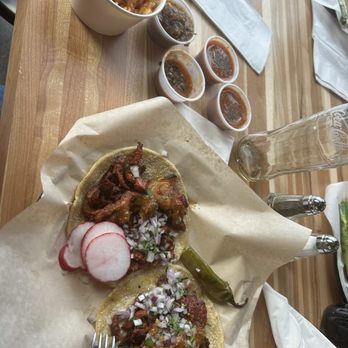 Tacos Y Mas - 3 street tacos with a cup of rice - Mexican Near Me - Pasco, Washington