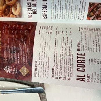 Museo del Jamón - Menu - Meat Shops Near Me - Madrid, M Museo del Jamón - Menu - Meat Shops Near Me - Madrid, M