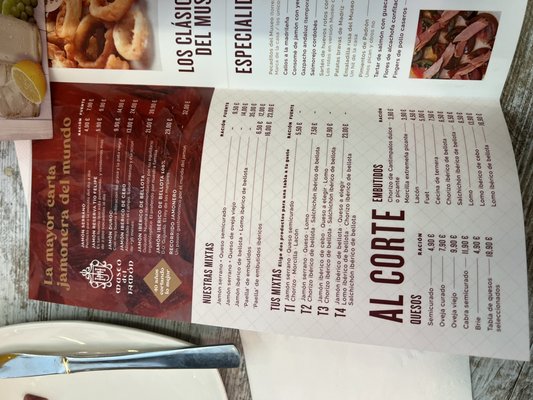 Menu photo 2 Museo del Jamón Madrid, M Menu photo 2 Museo del Jamón Madrid, M