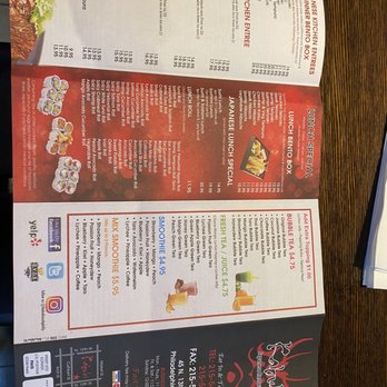 Kabuki Sushi - Menu - Sushi Bars Near Me - Philadelphia, Pennsylvania