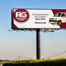 Pop-Dot - RG Heating, Cooling & Plumbing Billboard Campaign by Pop-Dot