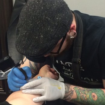 Anchored Art Tattoo - Kyle tattooing my aunt a few years ago! - Tattoo Near Me - Spokane, Washington