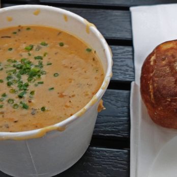 MARKET Seafood Eatery - The chowder has a very distinctive flavor. Paprika, perhaps? - Seafood Near Me - Edmonds, Washington MARKET Seafood Eatery - The chowder has a very distinctive flavor. Paprika, perhaps? - Seafood Near Me - Edmonds, Washington