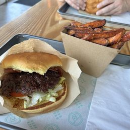 Reg burger 12 add bacon 14 Good but still expensive Reg burger 12 add bacon 14 Good but still expensive
