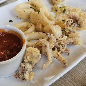 Oliver's Trattoria - Partially eaten calamari - Italian Near Me - Irvine, California