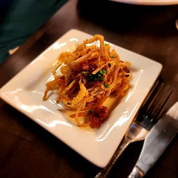 Prime on Whitfield - The fried onion from on top of Dad's wedge salad. Delicious. - Steakhouses Near Me - Guilford, Connecticut Prime on Whitfield - The fried onion from on top of Dad's wedge salad. Delicious. - Steakhouses Near Me - Guilford, Connecticut