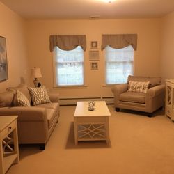 The Saybrook at Haddam - A comfortable living room in a private apartment.