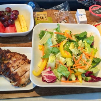 Delta Airlines - Asian chicken salad - nothing fancy but I prefer it to the heated turkey sandwich option - Airlines Near Me - Boston, Massachusetts