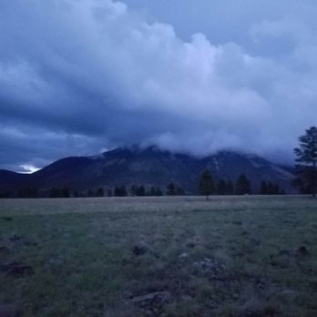 Buffalo Park - Fog setting over the mountains - Parks Near Me - Flagstaff, Arizona