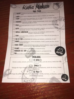 Menu photo 2 Kaña Makan Valencia, V