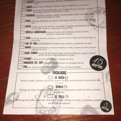 Kaña Makan - The menu