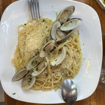 La Sera Italiana - Some VERY large clams with balanced garlic white wine sauce. The linguine vongole. - Italian Near Me - Philadelphia, Pennsylvania La Sera Italiana - Some VERY large clams with balanced garlic white wine sauce. The linguine vongole. - Italian Near Me - Philadelphia, Pennsylvania