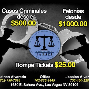 La Raza Rompe Tickets and Services - Criminal Defense Law Near Me - Las Vegas, Nevada La Raza Rompe Tickets and Services - Criminal Defense Law Near Me - Las Vegas, Nevada