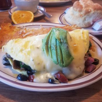 Totem Family Dining - Omlette build... Fresh avocado, spinach, mushrooms, olives, chorizo & cheese. Portion control - ADD one ToGo box :) - Breakfast & Brunch Near Me - Everett, Washington Totem Family Dining - Omlette build... Fresh avocado, spinach, mushrooms, olives, chorizo & cheese. Portion control - ADD one ToGo box :) - Breakfast & Brunch Near Me - Everett, Washington