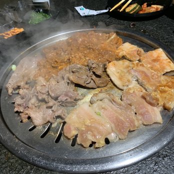 Sonu BBQ - KBBQ grill going strong - spicy bulgogi? Pork belly? - Korean Near Me - Oceanside, California