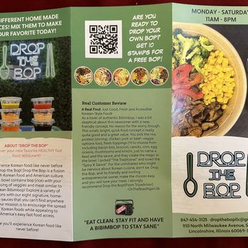 Drop the Bop - Menu - Korean Near Me - Lincolnshire, Illinois Drop the Bop - Menu - Korean Near Me - Lincolnshire, Illinois