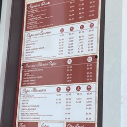 Their menu Their menu
